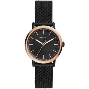 Correa de reloj Fossil ES4467 Acero inoxidable Negro 16mm